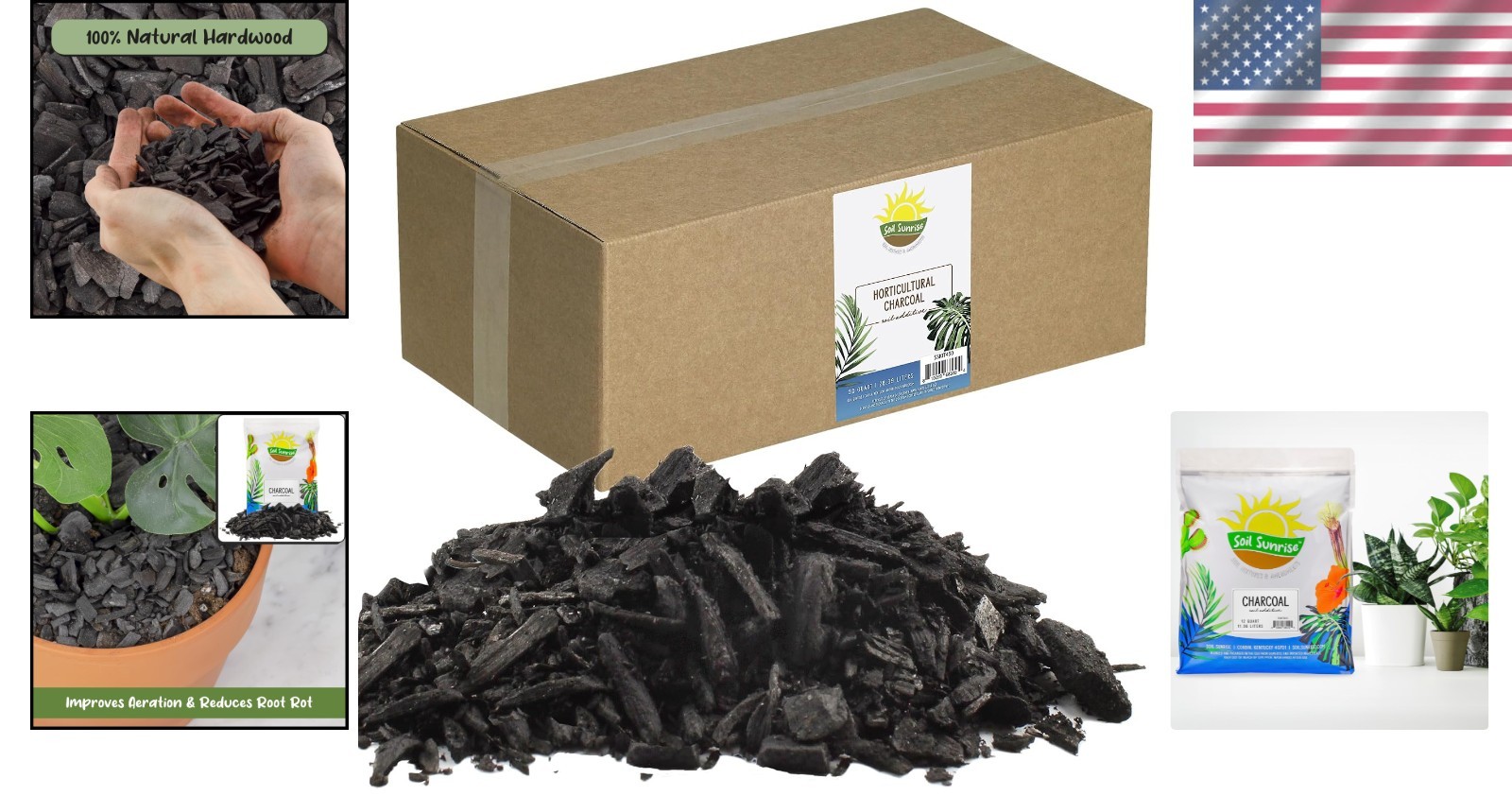 30 Qt Hardwood Horticultural Charcoal – Air Purifying & Drainage Aid