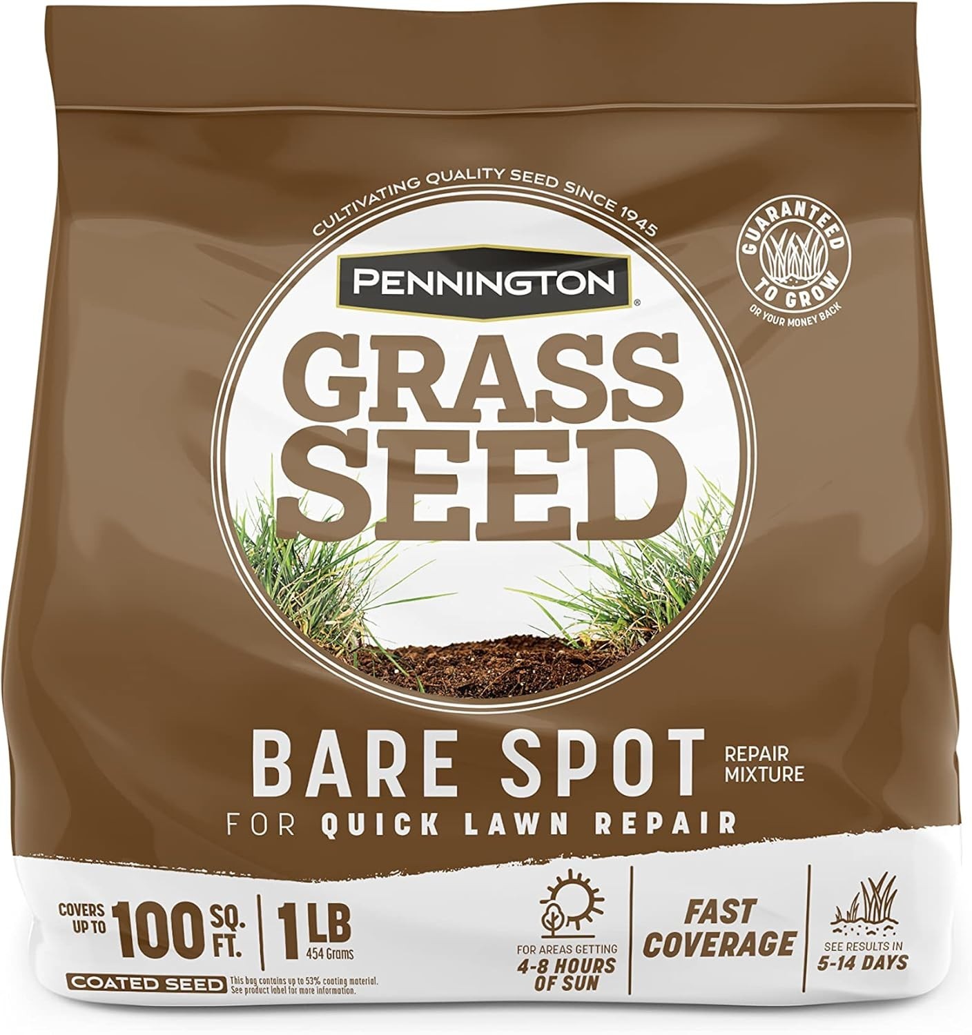 1 LB Pennington Bare Spot Repair Grass Seed – Quick Results for Lawns