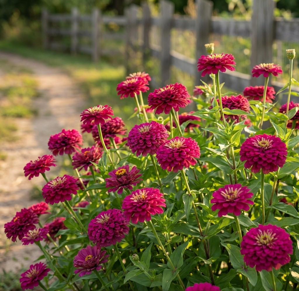 Zinnia Benary’s Giant WINE Cut Flower Garden 4-6″ Blooms Tall Non-GMO 25 Seeds