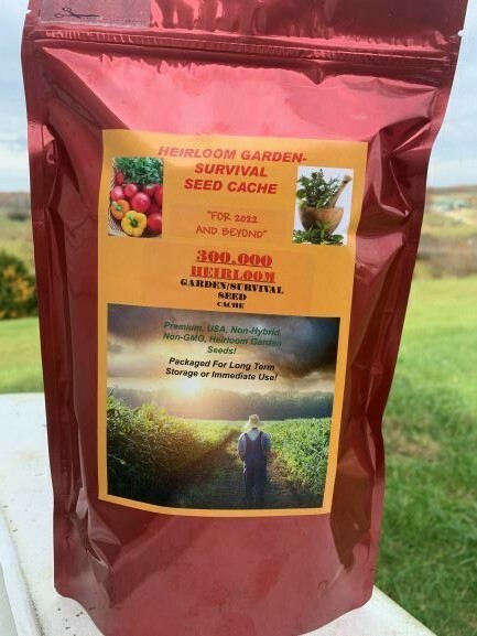 Huge 300,000 Veggie Fruit & Sprout Garden Seeds 50+ Varieties, SURVIVALIST CACHE