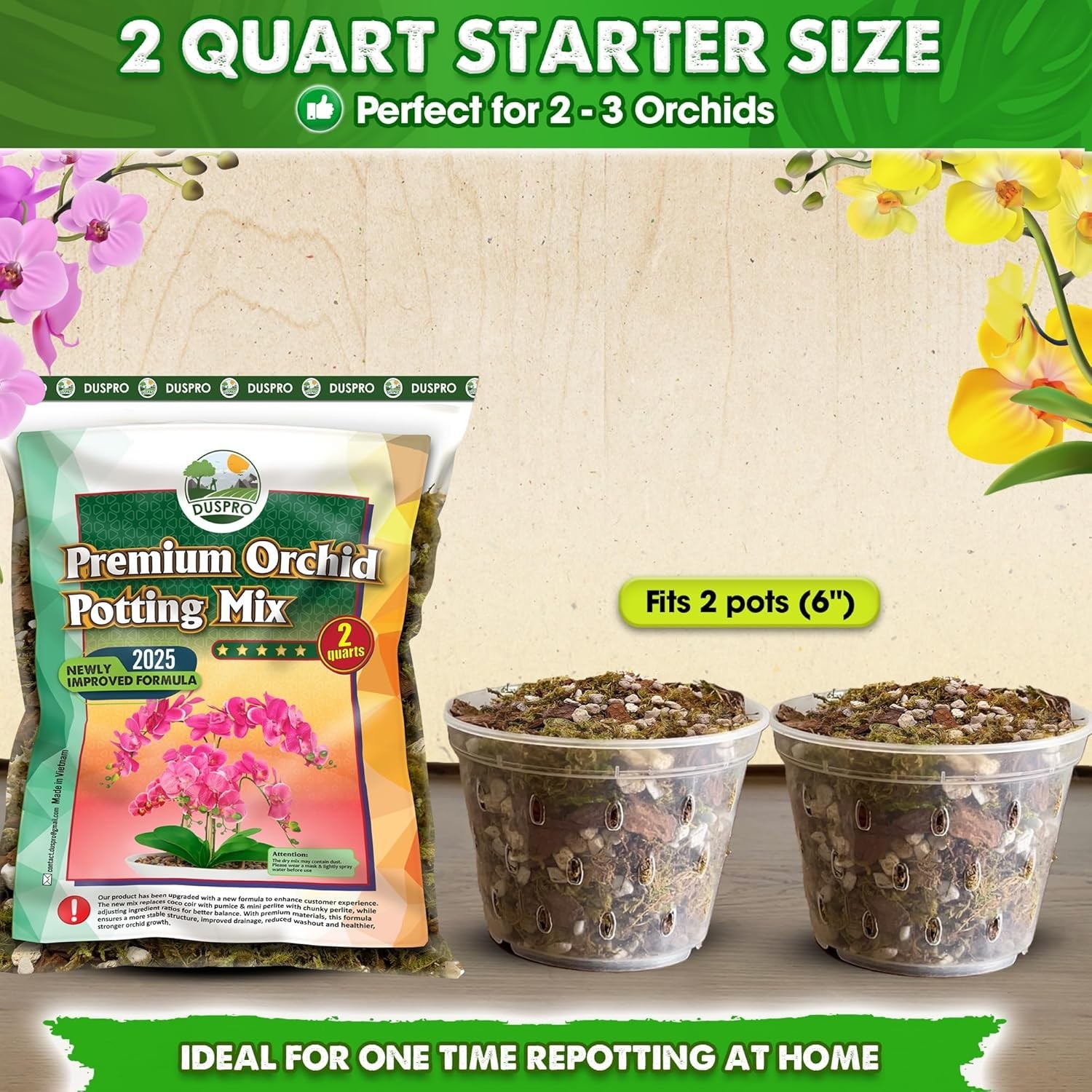 Orchid Potting Mix with Pumice & Chunky Perlite