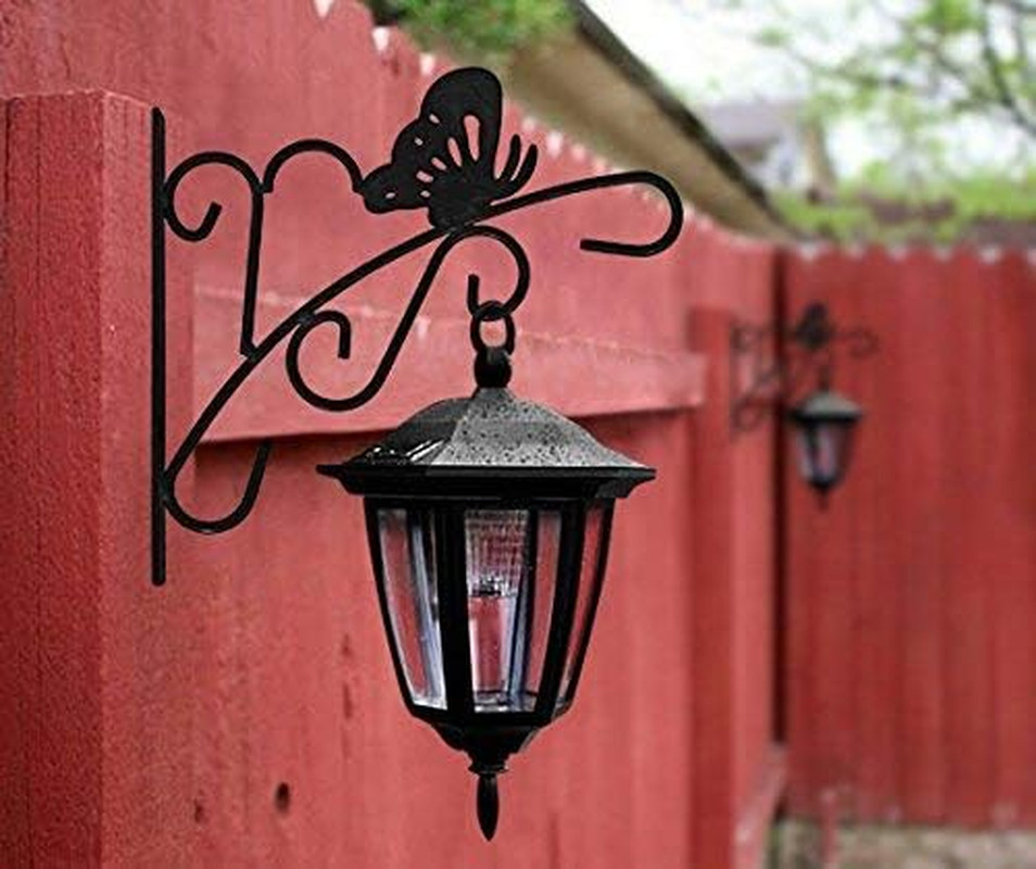 2 Pack Hanging Plant Hanger Outdoor 11 Inch Metal Hanging Brackets Fence Wall Ho