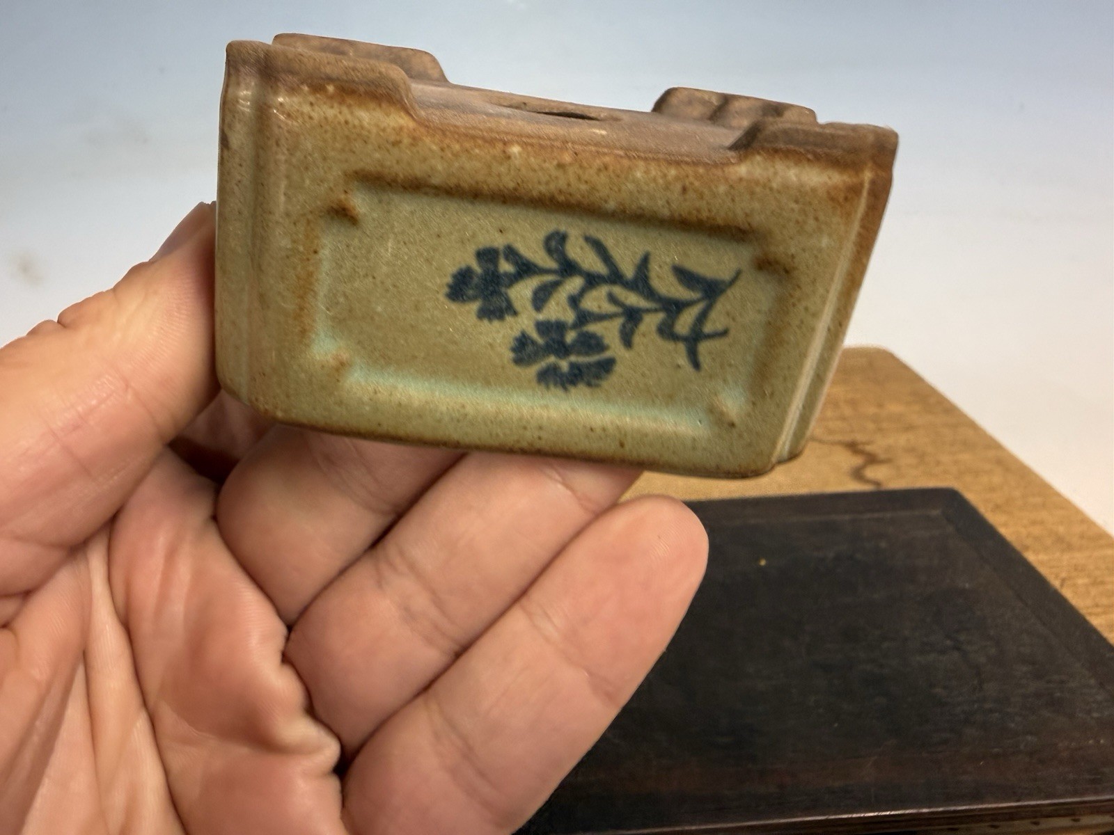 Japanese Unknown Maker Shohin Bonsai Tree Pot 3” Unusual Piece