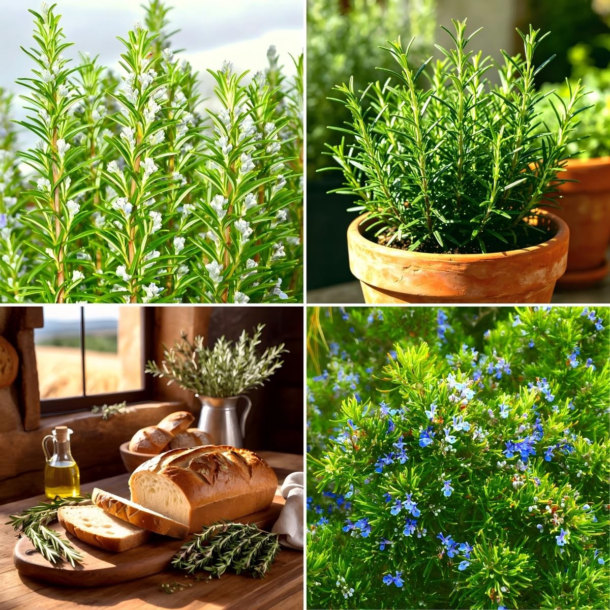 CarpetC 1000+ Rosemary Seeds for Planting, Salvia rosmarinus Aromatic Perenni…