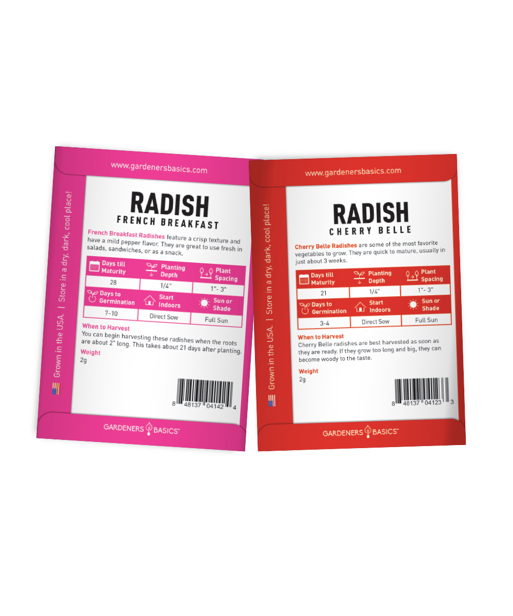 Radish Seed Assortment | 5 Variety Pack
