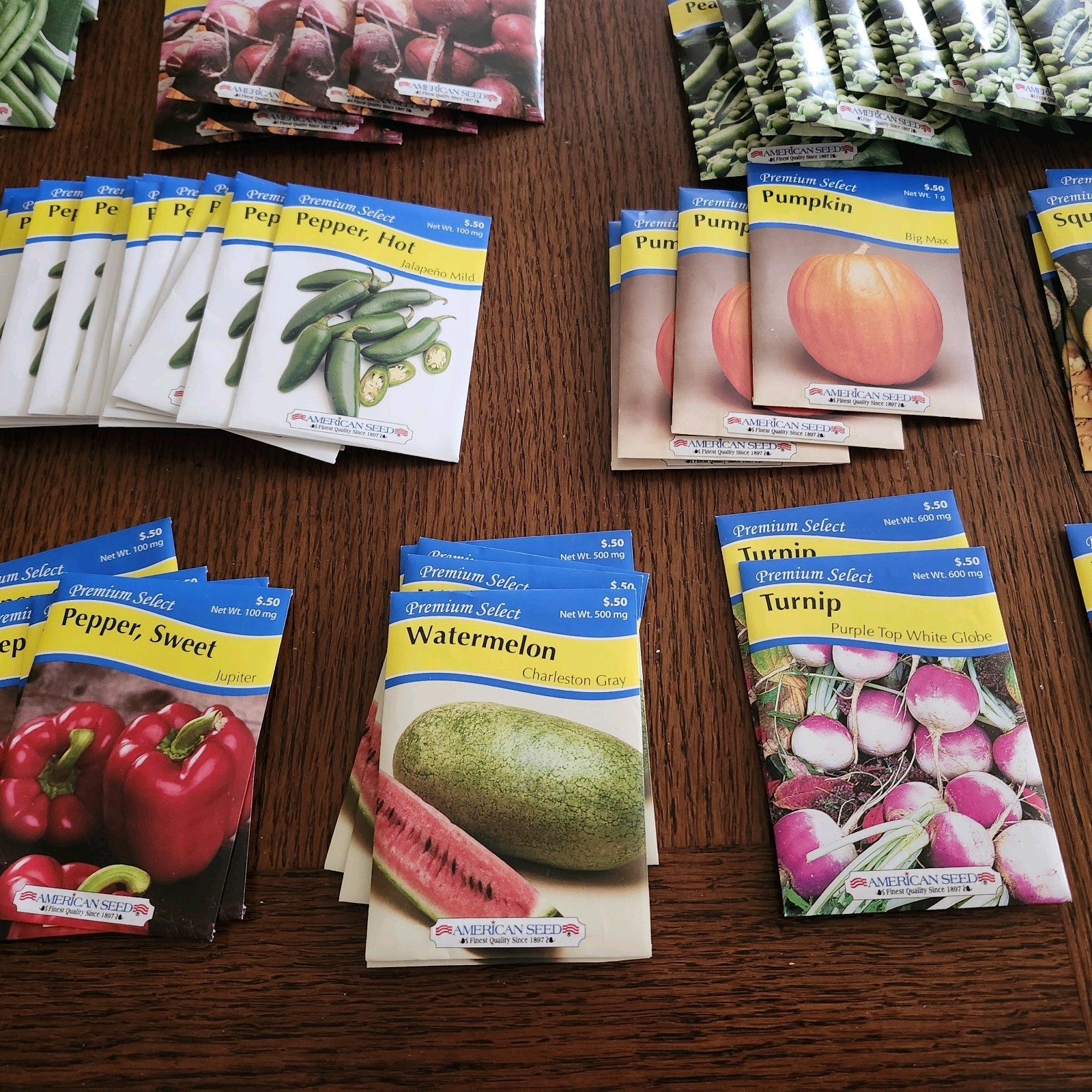 Lot Of 118 Vegetable Seeds Variety Packets American Seed Corn Radish Peas +++