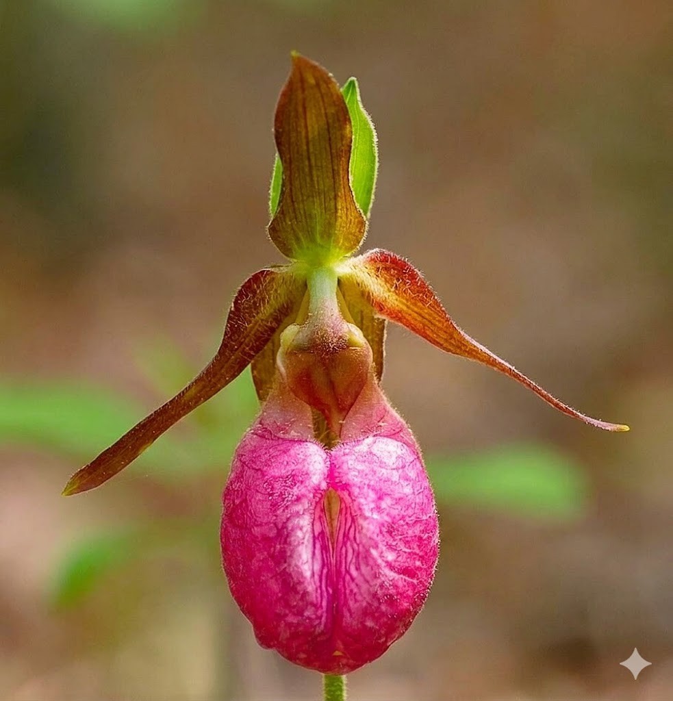 Stunning Pink Lady’s Slipper Orchid seeds ~ Moccasin Flower *10 Seeds