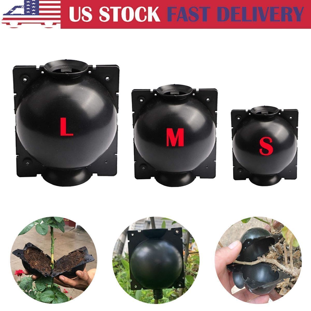 Plant Rooting Devices Growing Grafting Box High Pressure Propagation Ball S-L