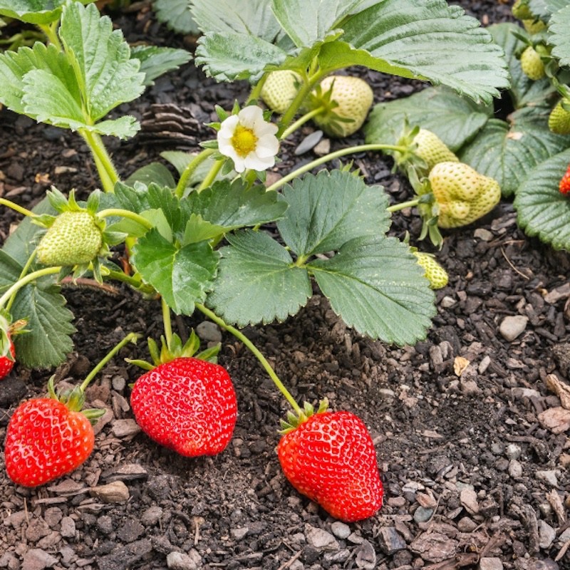 20 Eversweet Strawberry Bare Roots – Everbearing Fragaria × ananassa
