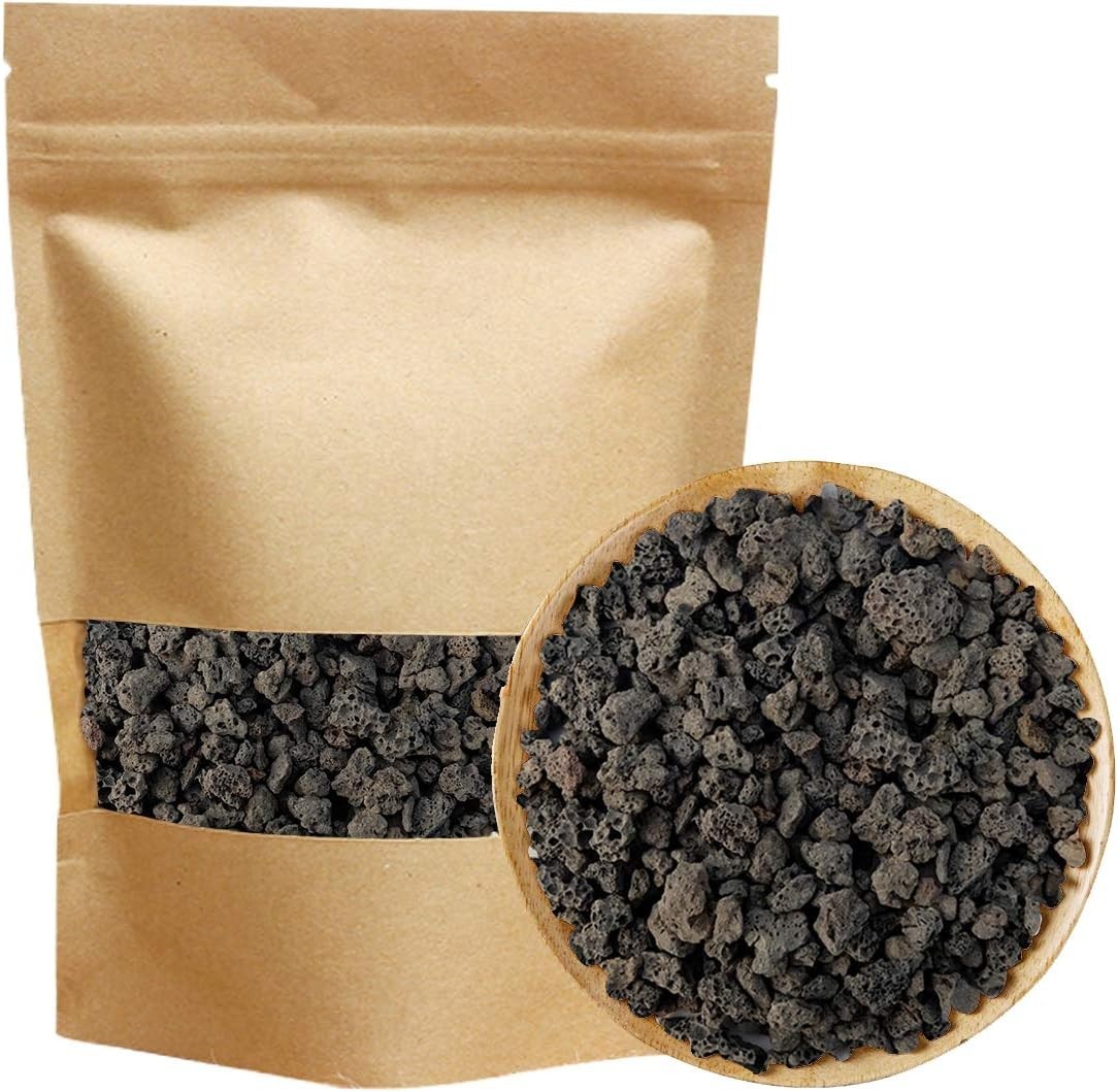 Versatile 2.2LB Black Horticultural Lava Rock – Best for Plants & Aquariums