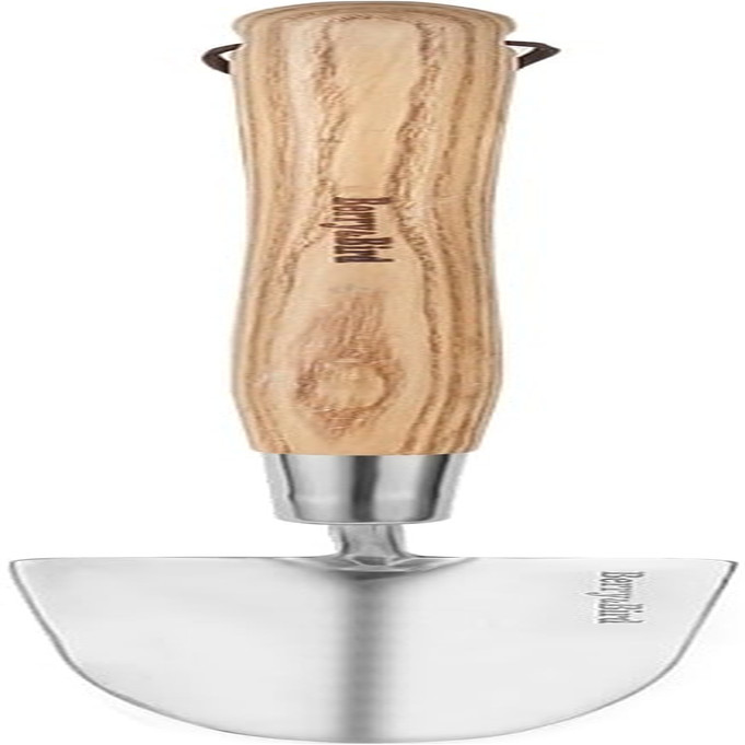 Garden Trowel with Long Handle, 23.43In Stainless Steel Short Shovel with Wood H