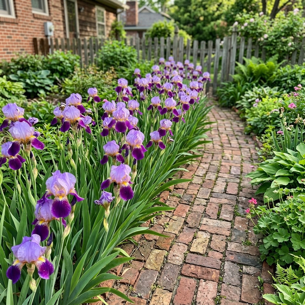 50 Count Bicolor Purple Iris Seeds – Beginner Friendly Planting, for Home