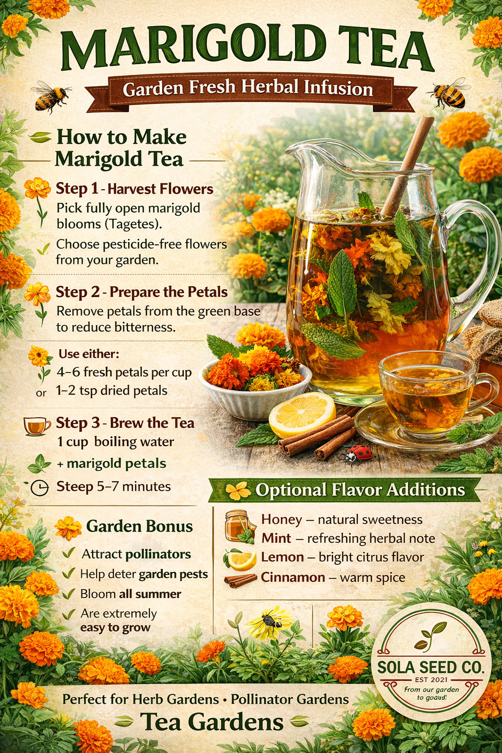 500 Marigold HAWAII Tall Orange Double Seeds Landscaper Pack bulk, Non-GMO USA!