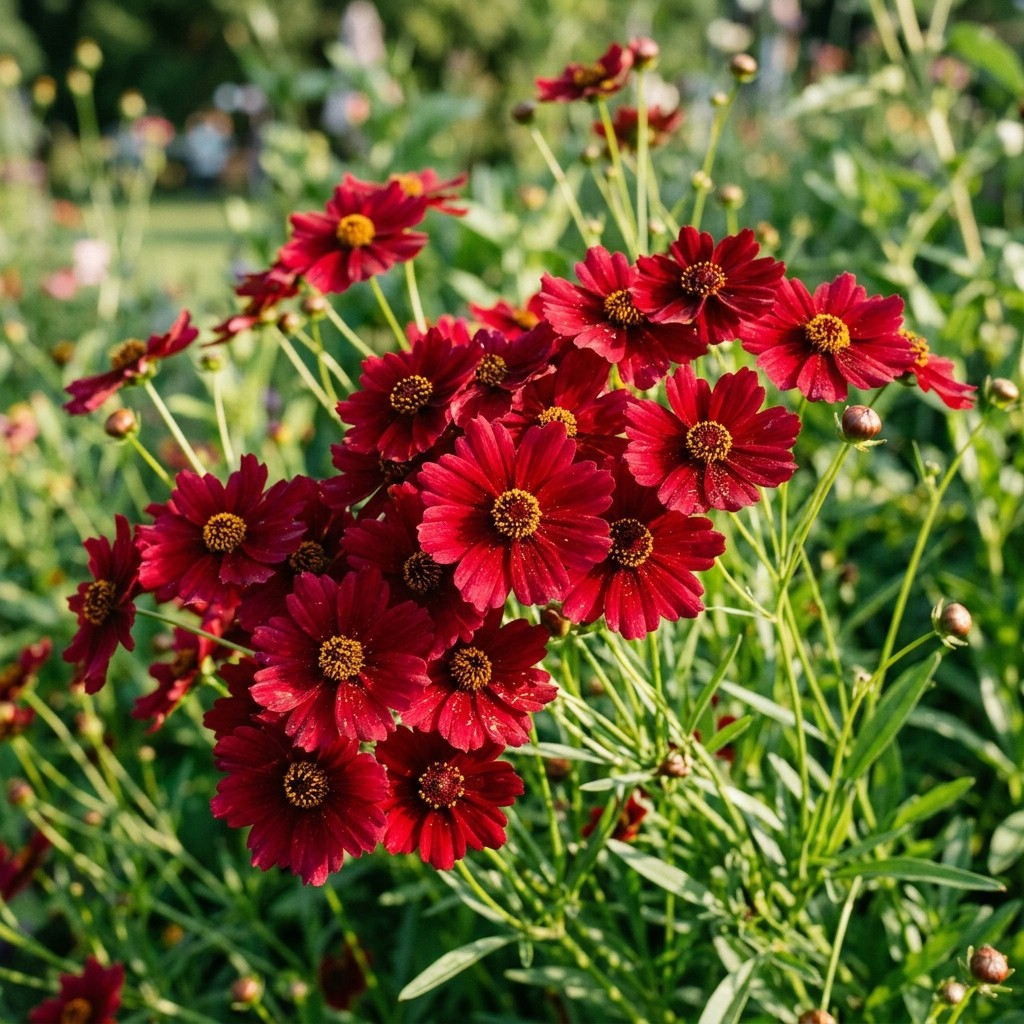 100 Ruby Red Coreopsis Seeds for Planting – Vibrant Heirloom Perennial