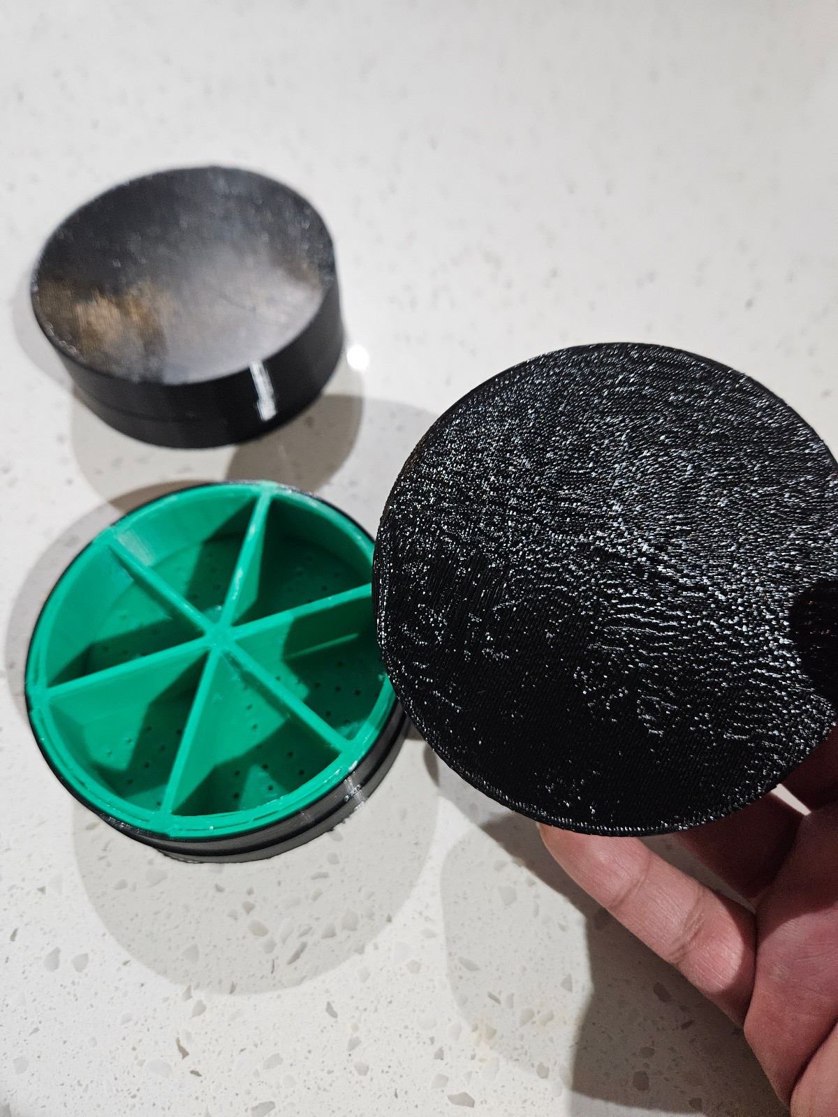 Black Seed Puck (White Inlay Design) Premium Germination Kit System