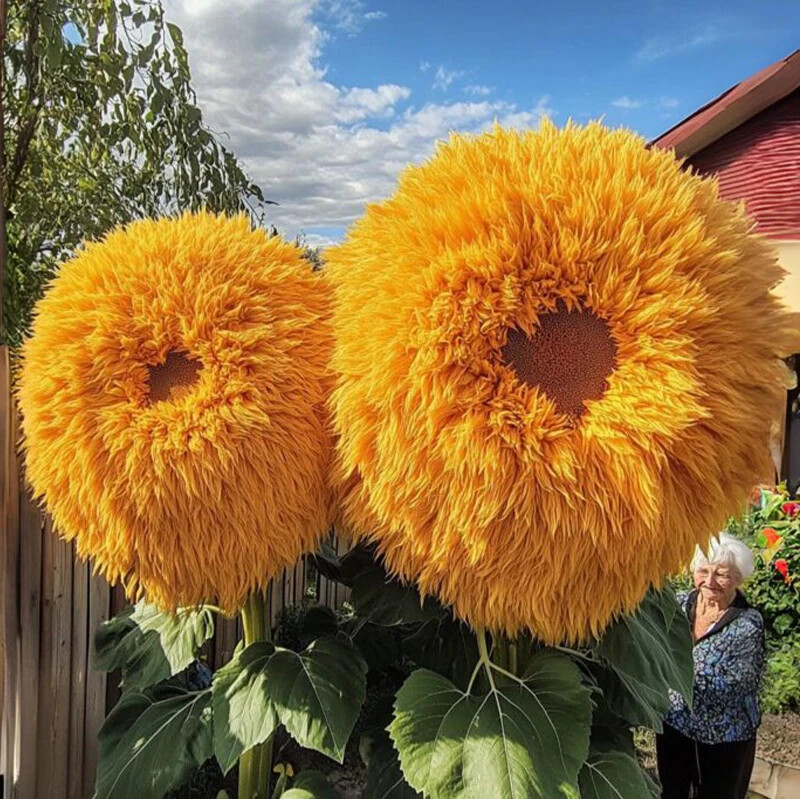 50 PCS Yellow Enchanting Giant Teddy Bear Sunflower Seeds