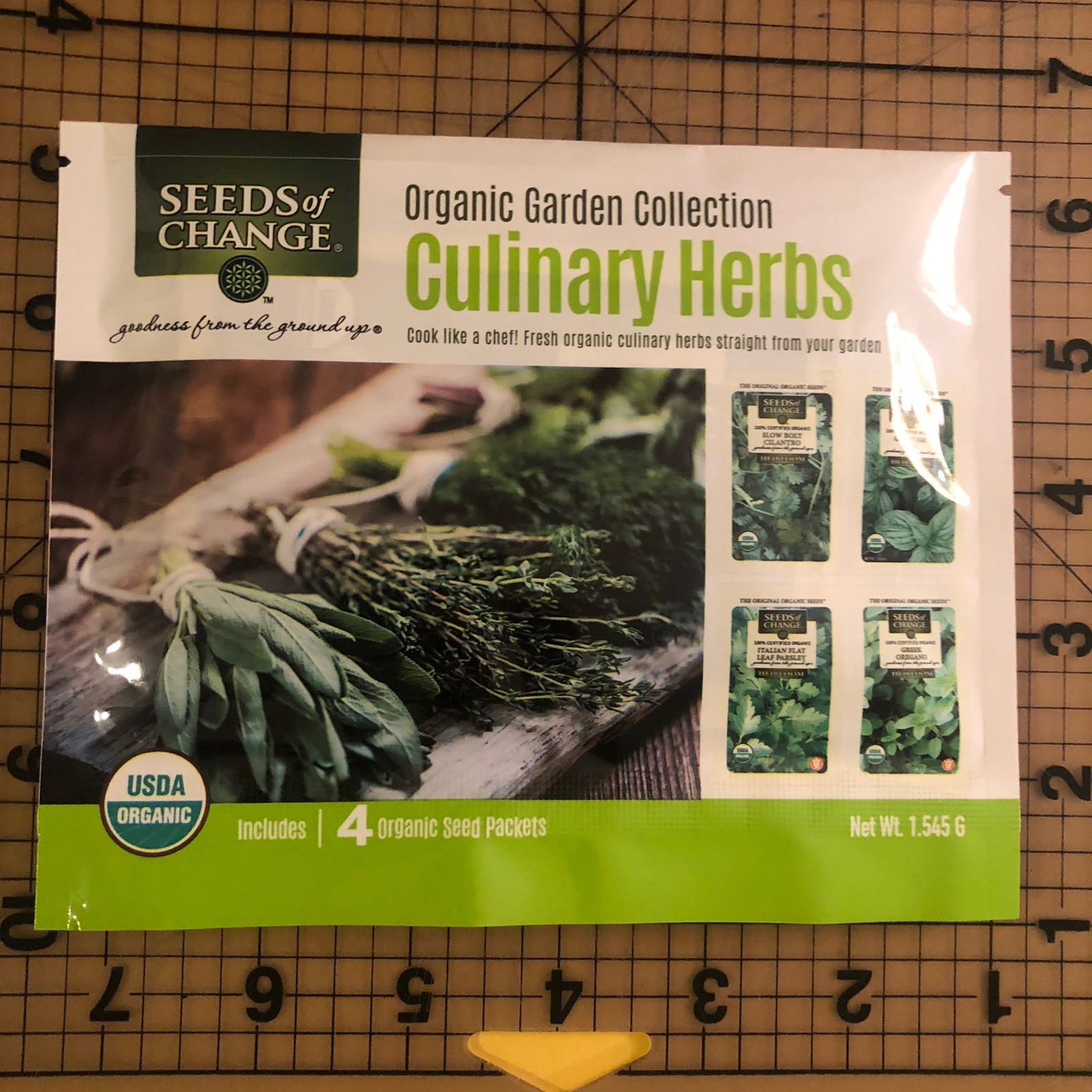 Seeds Of Change brand Culinary Herb Pack – Cilantro Parsley Basil Oregano Seeds