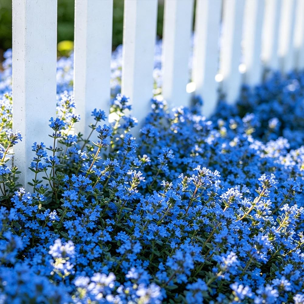22000+ Blue Creeping Thyme Seeds for Planting Red, Blue, Yellow, white, pink.