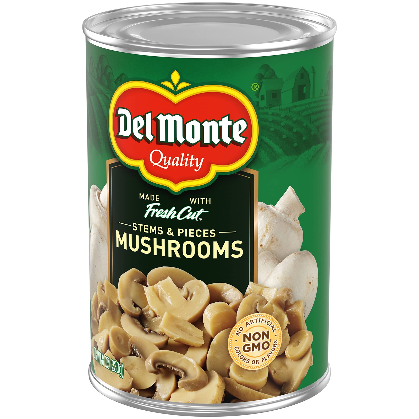 Del Monte® Mushrooms Stems and Pieces 8 oz. Can, 12 Pack