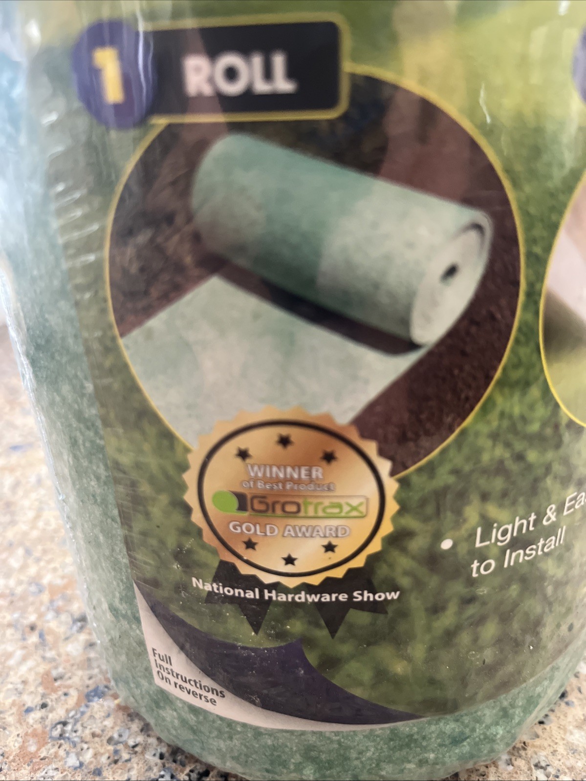 50 sq. ft. Quick Fix Year Round Green Mixture Grass Roll Out Seed Mat Grotrax