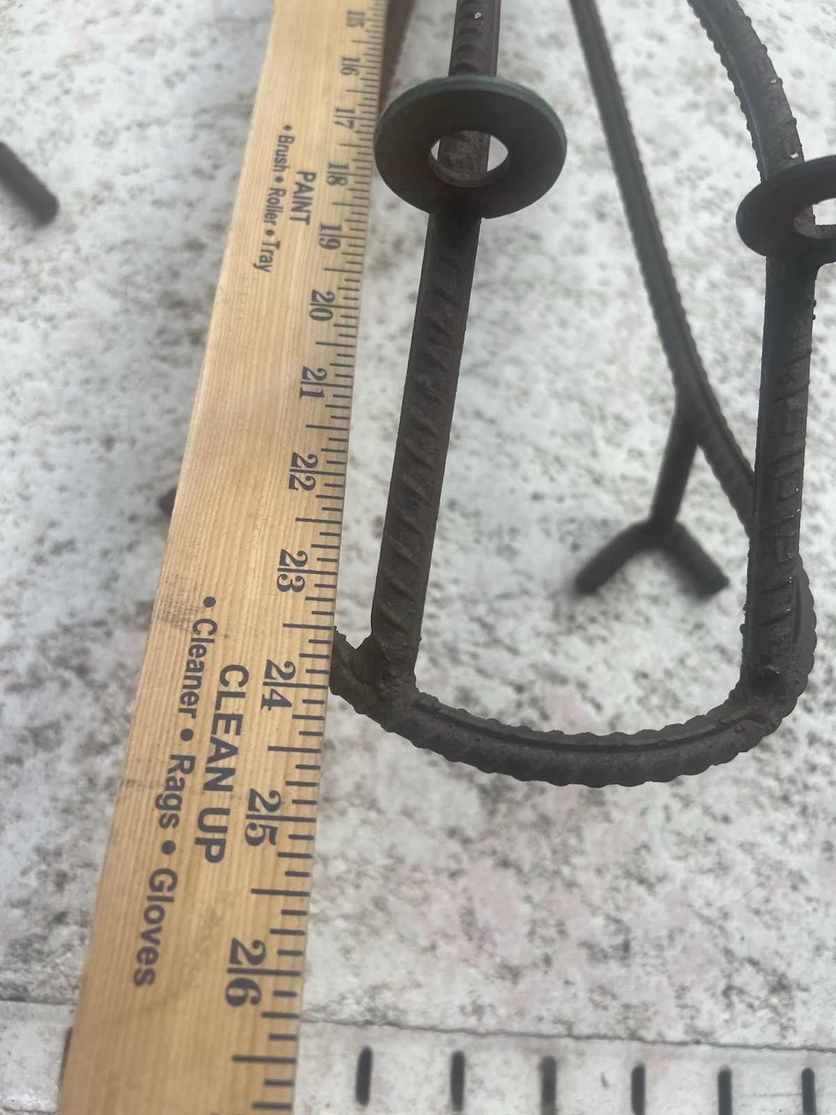 VINTAGE HEAVY REBAR TREE FROGS METAL FOLK ART 24”X10” & 22”X9”~LOT OF 2