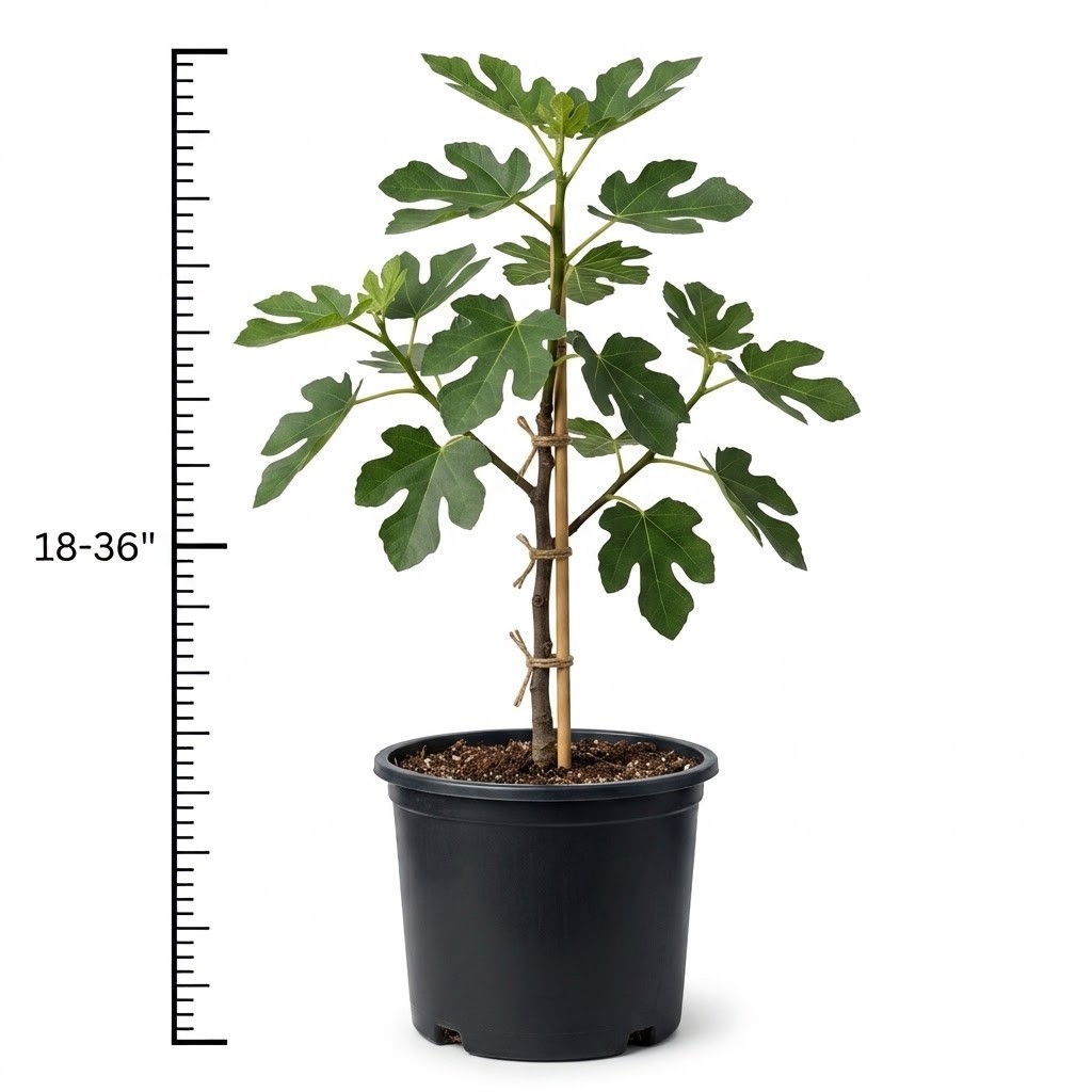 Live Purple Smyrna Fig Tree Plant Sweet Edible Fruit Self-Fertile Potted 18-36in