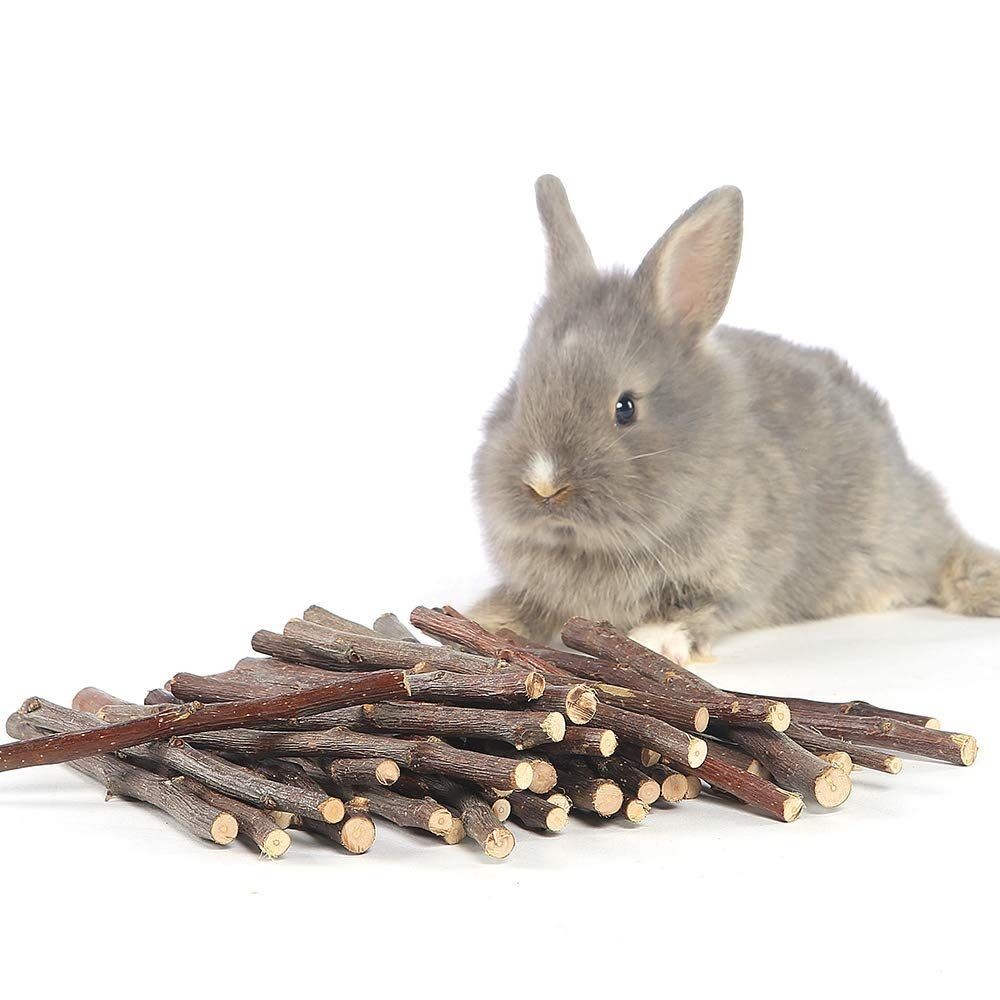 100% Organic Pear Wood Chew Sticks Twigs – Pets Rabbit Hamster Guinea Pig Toy