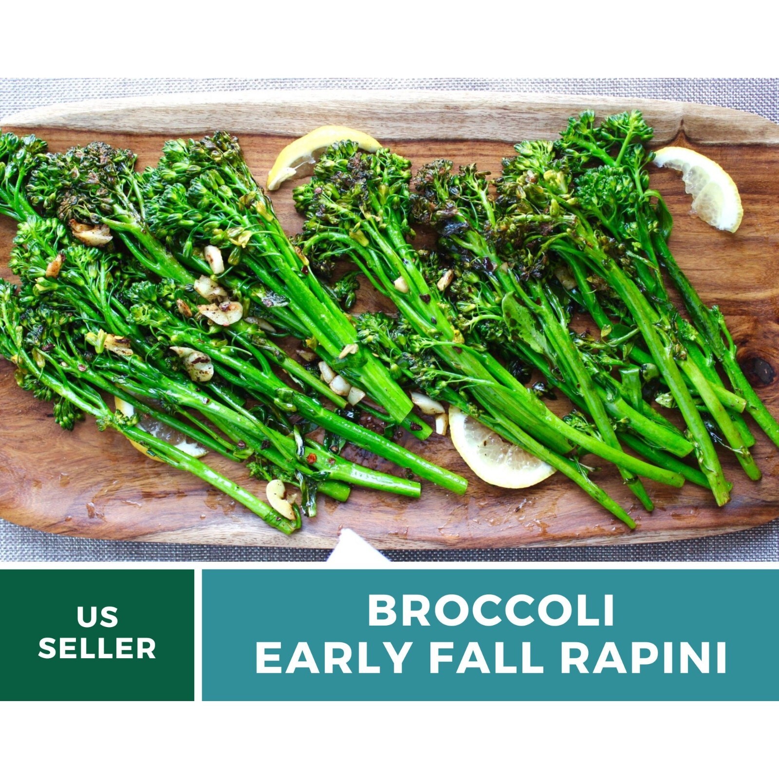 Broccoli, Rapini Early Fall (Raab) – 100 Seeds, Heirloom Vegetable (Brassica ra