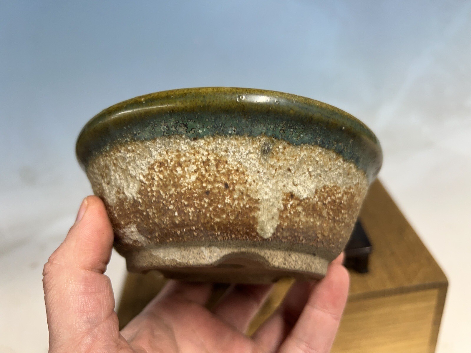 Japanese Unknown Maker Shohin Sized Bonsai Tree Pot 5 3/4 By 2 1/8”