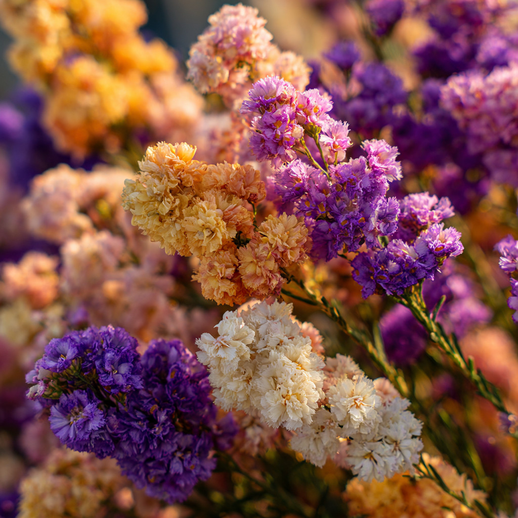 Colorful Statice 50 Seed Mix | Limonium Sinuatum for Fresh & Dried Bouquets