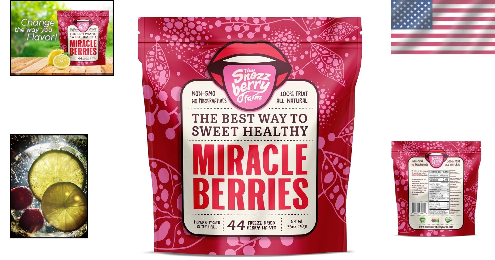 Miracle Berries – 44 Freeze-Dried Halves for Natural Sweetness & Flavor Tripping