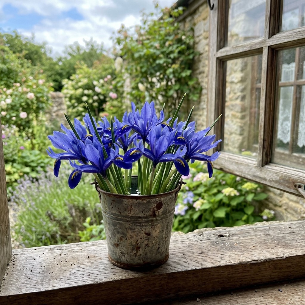 Fresh 50 Dwarf Blue Iris Seeds for Home Gardening – Beautiful Perennial