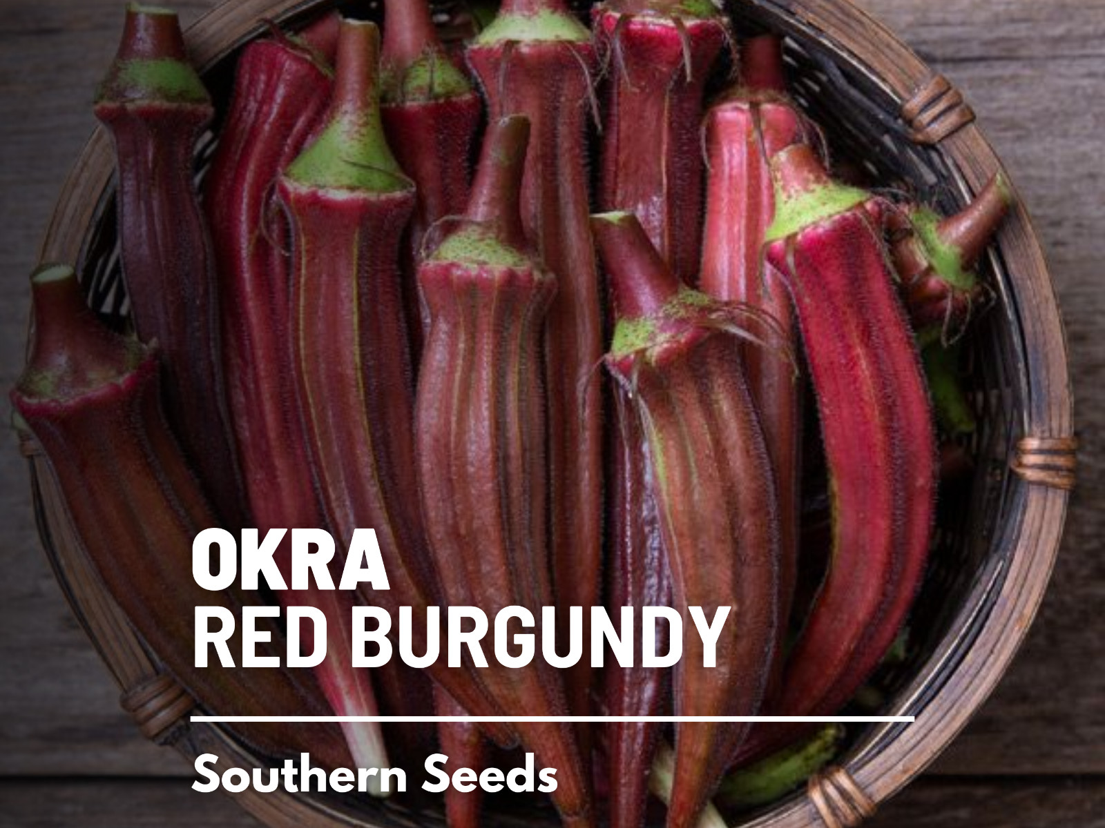 Okra, Red Burgundy – 50 Seeds – Heirloom – GMO Free – Easy to grow