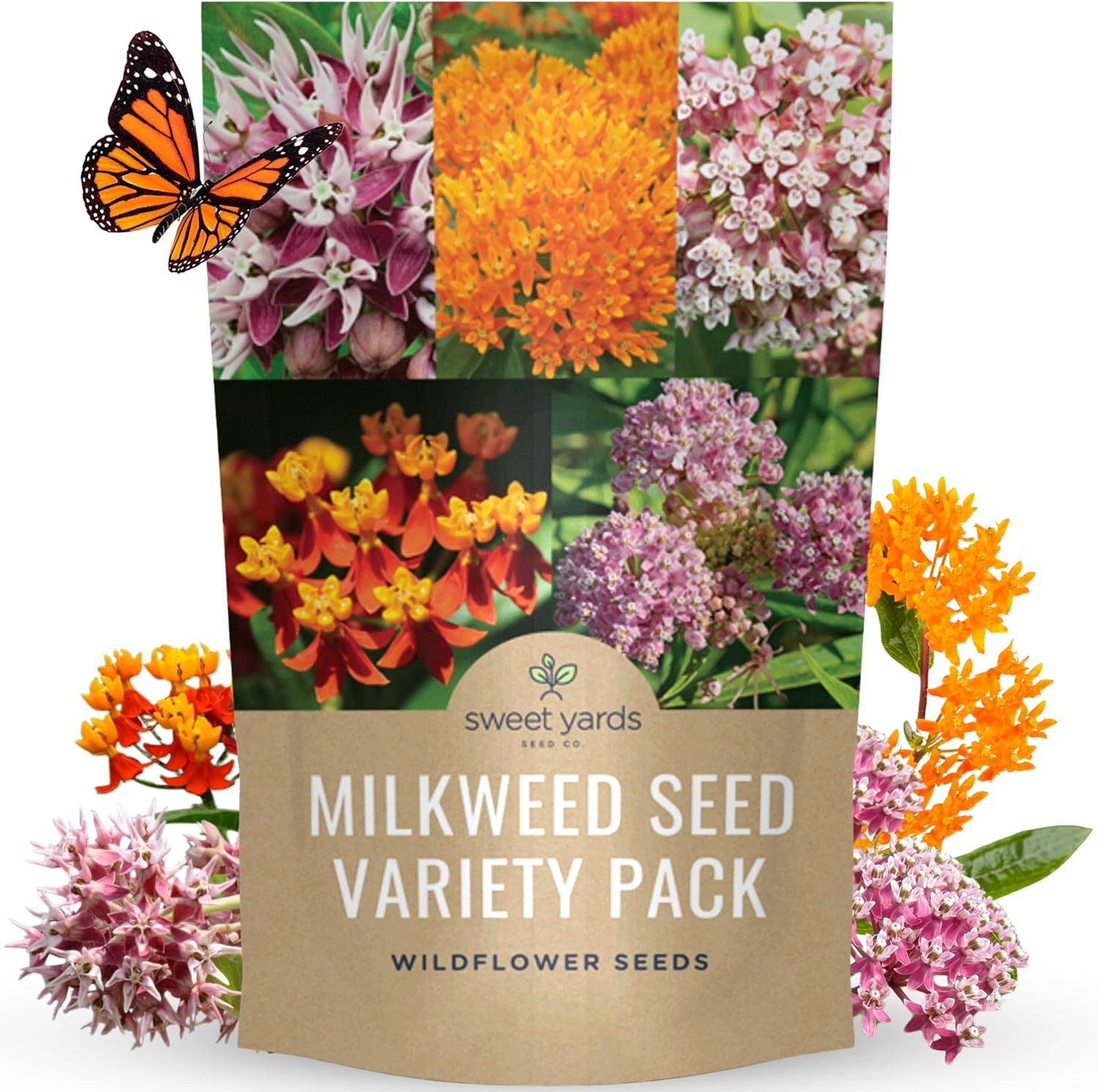 Milkweed Seed Variety Pack | 5 Individual Packs – 2026 Season – Showy, Pink Swam