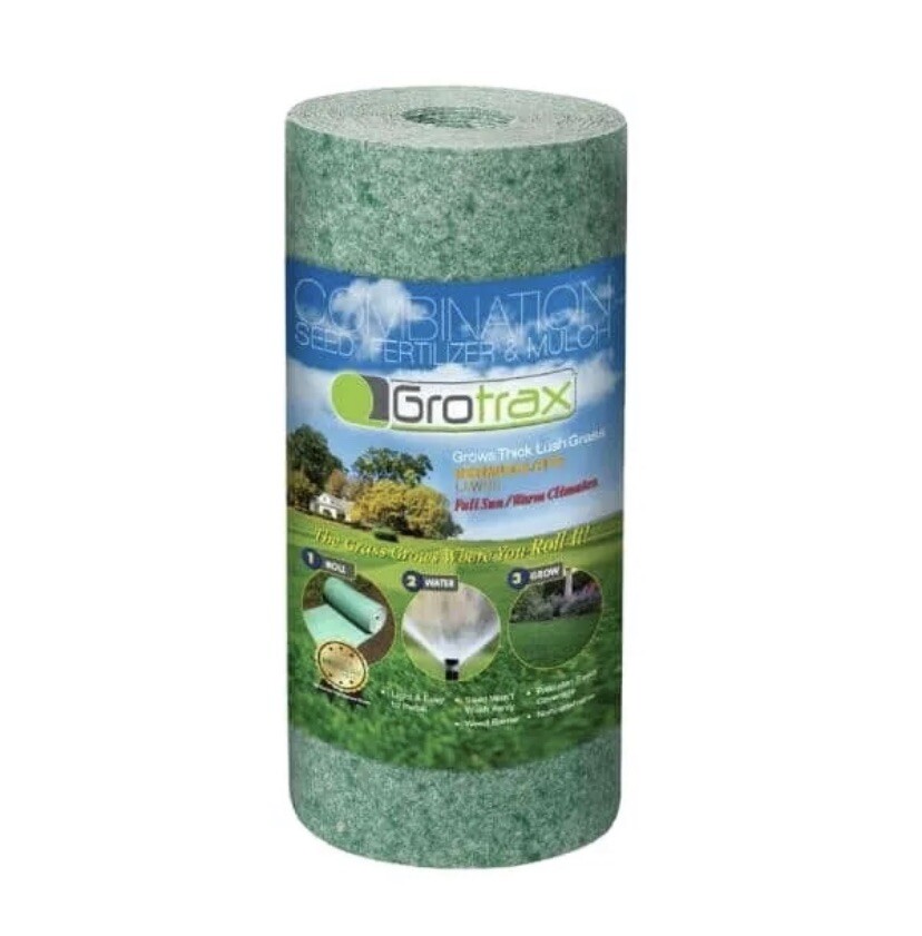 50 sq. ft. Quick Fix Year Round Green Mixture Grass Roll Out Seed Mat Grotrax