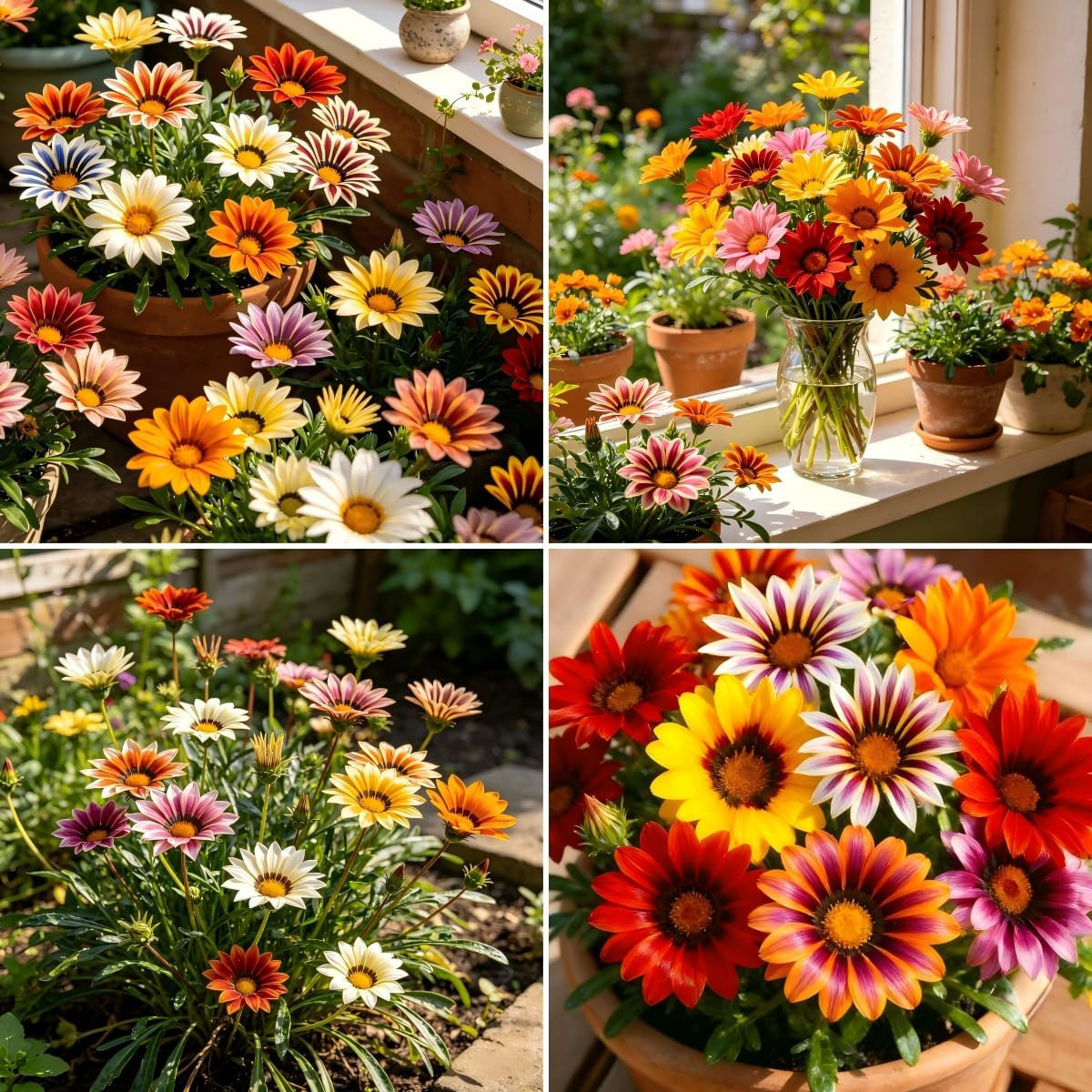 Carpetc 200+ Mixed Gazania Seeds for Planting, Perennial Ground Cover Gazania