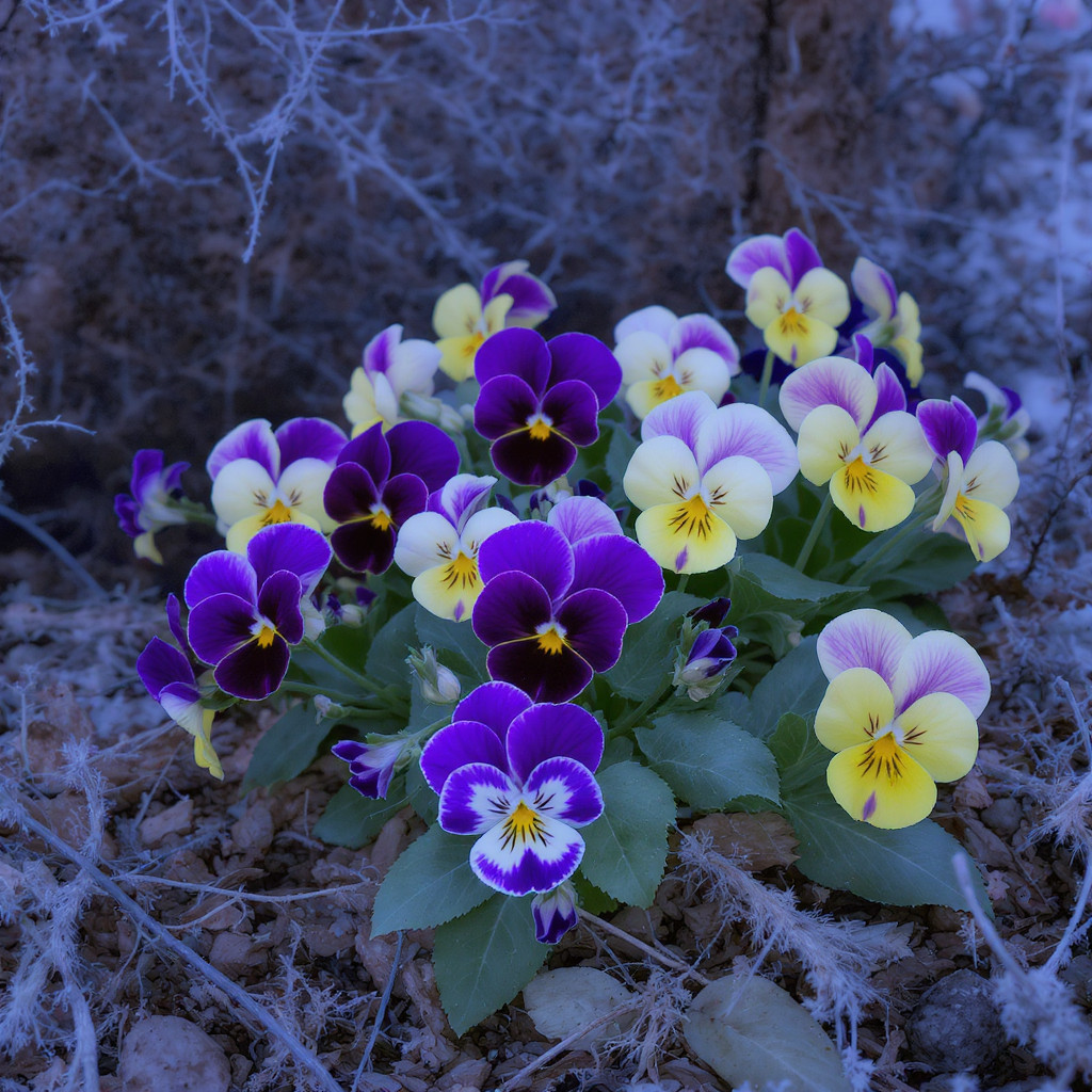 Viola Seeds: Sorbet Series Mix, Multicolor Flowers – 25 Seeds