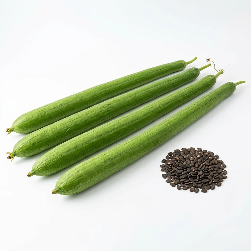 30 Super Long Luffa Gourd Seeds – Heirloom Loofah Sponge – Fast Growing Vines