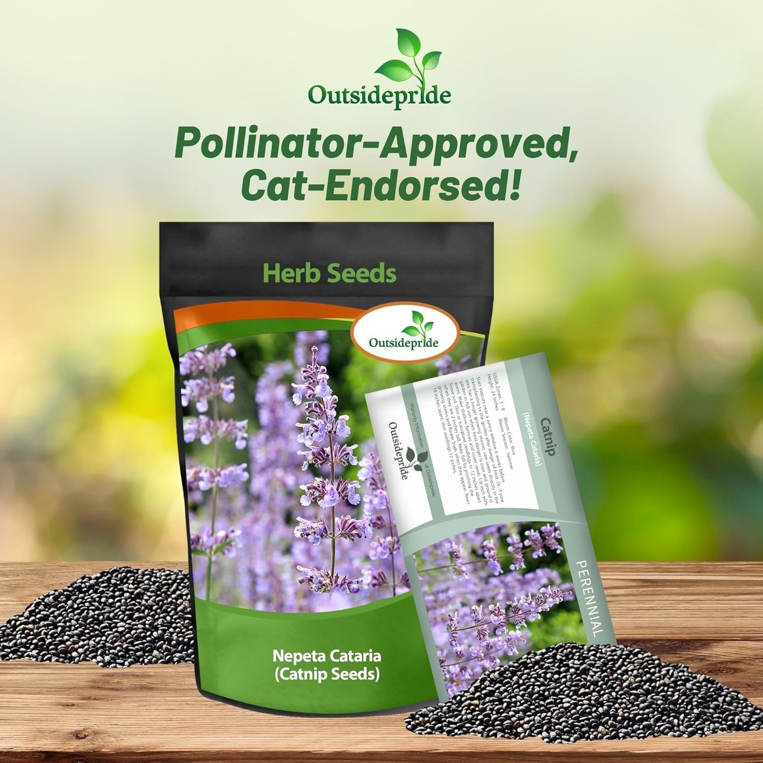 1 OZ Nepeta Cataria Catnip Xeriscape Herb Garden Plant Seeds