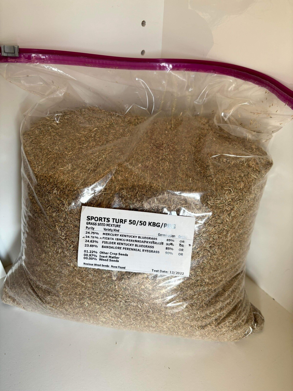 4 Lbs Overseeding Grass Seeds. Kentucky Bluegrass And Perennial Ryegrass 50/50