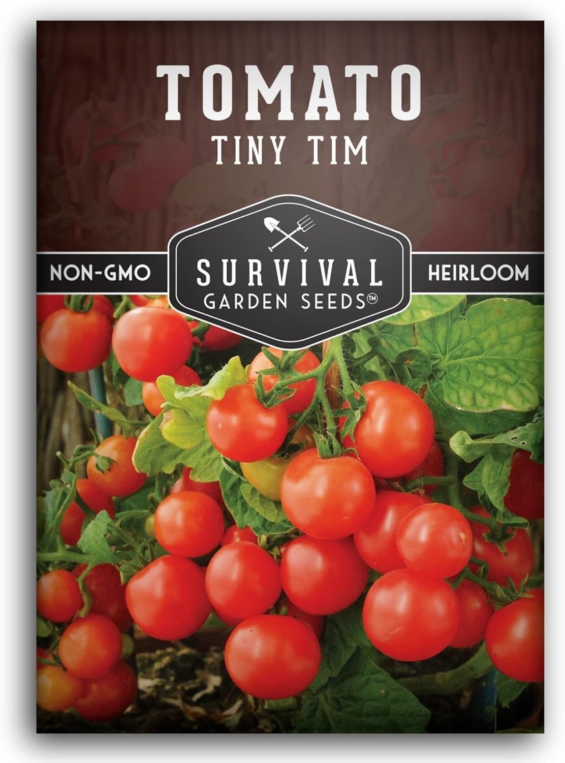 Tiny Tim Tomato Seeds – Dwarf Cherry Tomatoes for Planting Indoors or Patio, …