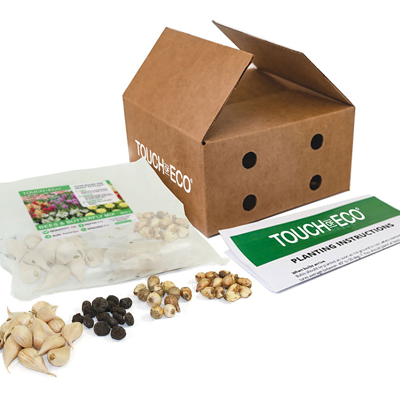 Bee and Butterfly Blooming Collection 100 Bulbs Featuring 4 Varieties of Flowers