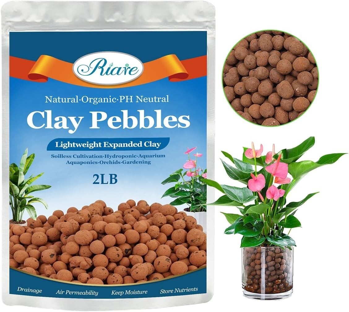 Organic Expanded Clay Pebbles 4mm16mm Lightweight Leca Balls for Plants