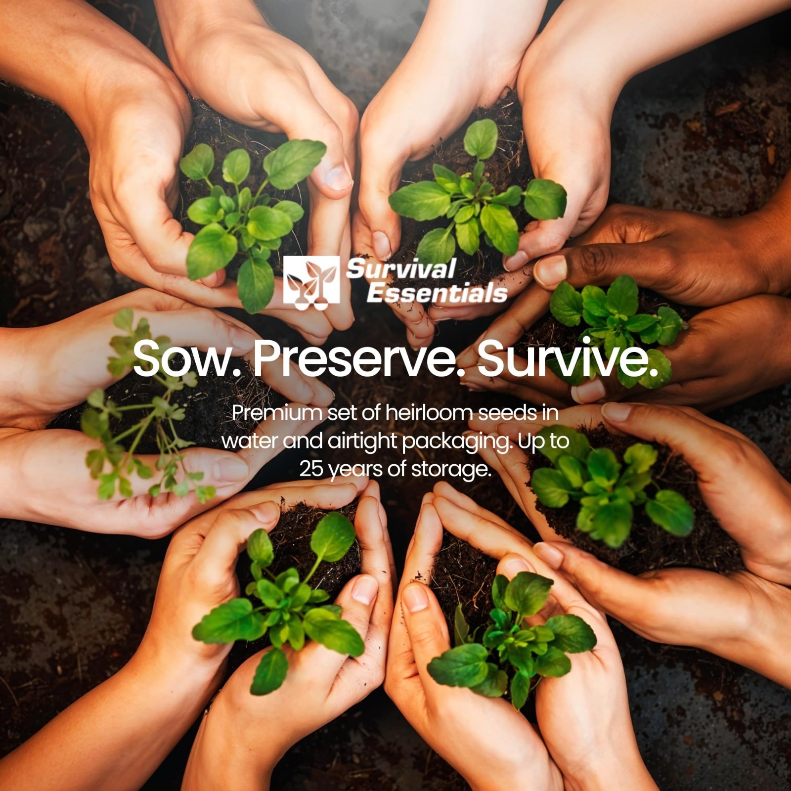 Non-GMO Heirloom Survival Seed Vault – 23,000 Open-Pollinated Seeds for All Zone