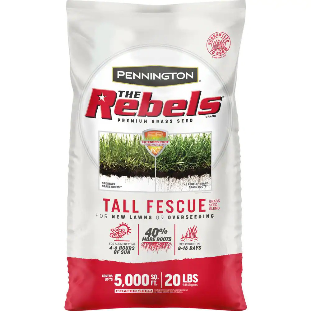 The Rebels 20 Lb. 5,000 Sq. Ft. Tall Fescue Grass Seed Blend Free Shipping