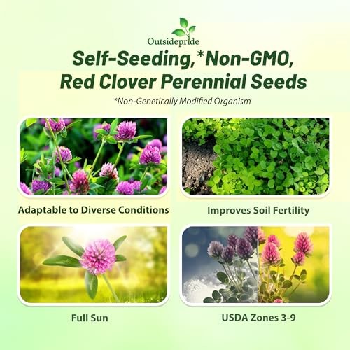 Outsidepride Red Clover Seed: Nitro-Coated, Inoculated – 5 LBS