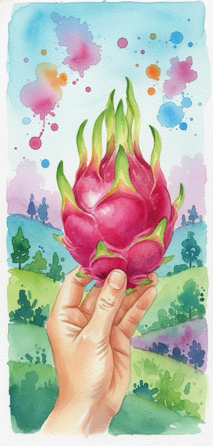 Sweet, White Dragon Fruit Cutting self pollination 8 to 12 inches ￼