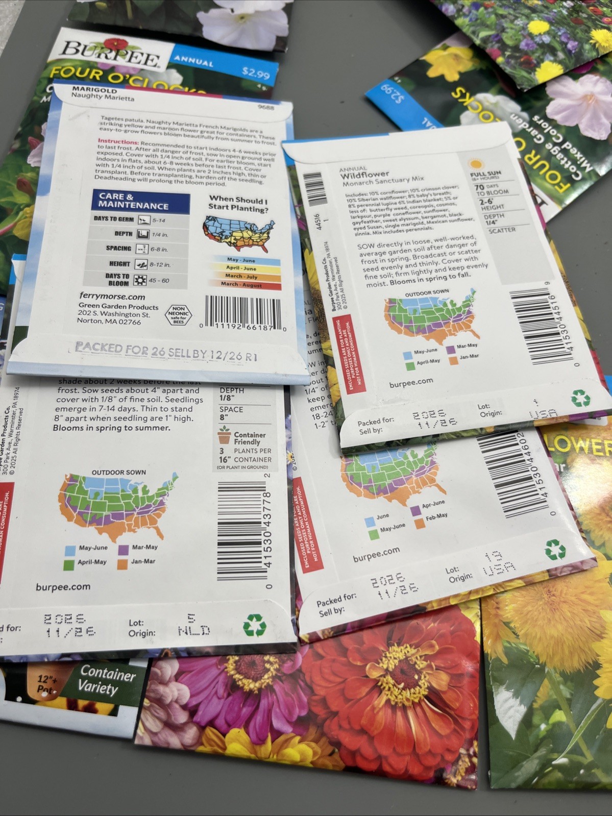 100 Flowers annual perennial Plant Seeds (Assorted Lot ) sell by 11/26 Garden