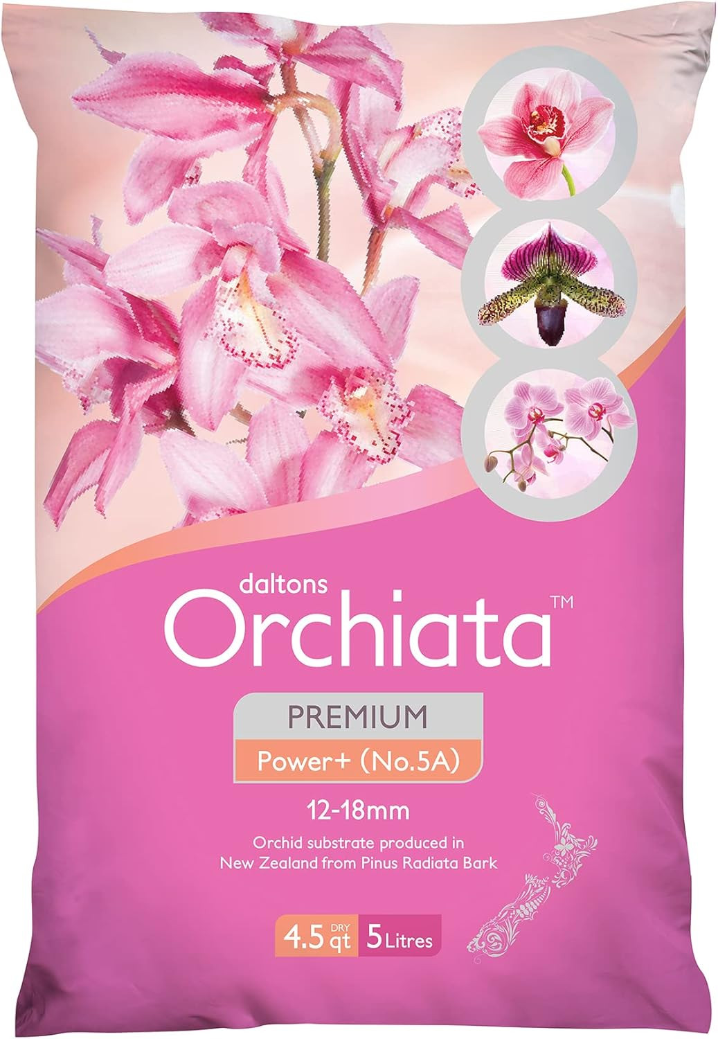 Orchid Bark | 100% Pure New Zealand Pinus Radiata | Power Plus 1/2″ to 3/4″ Orga