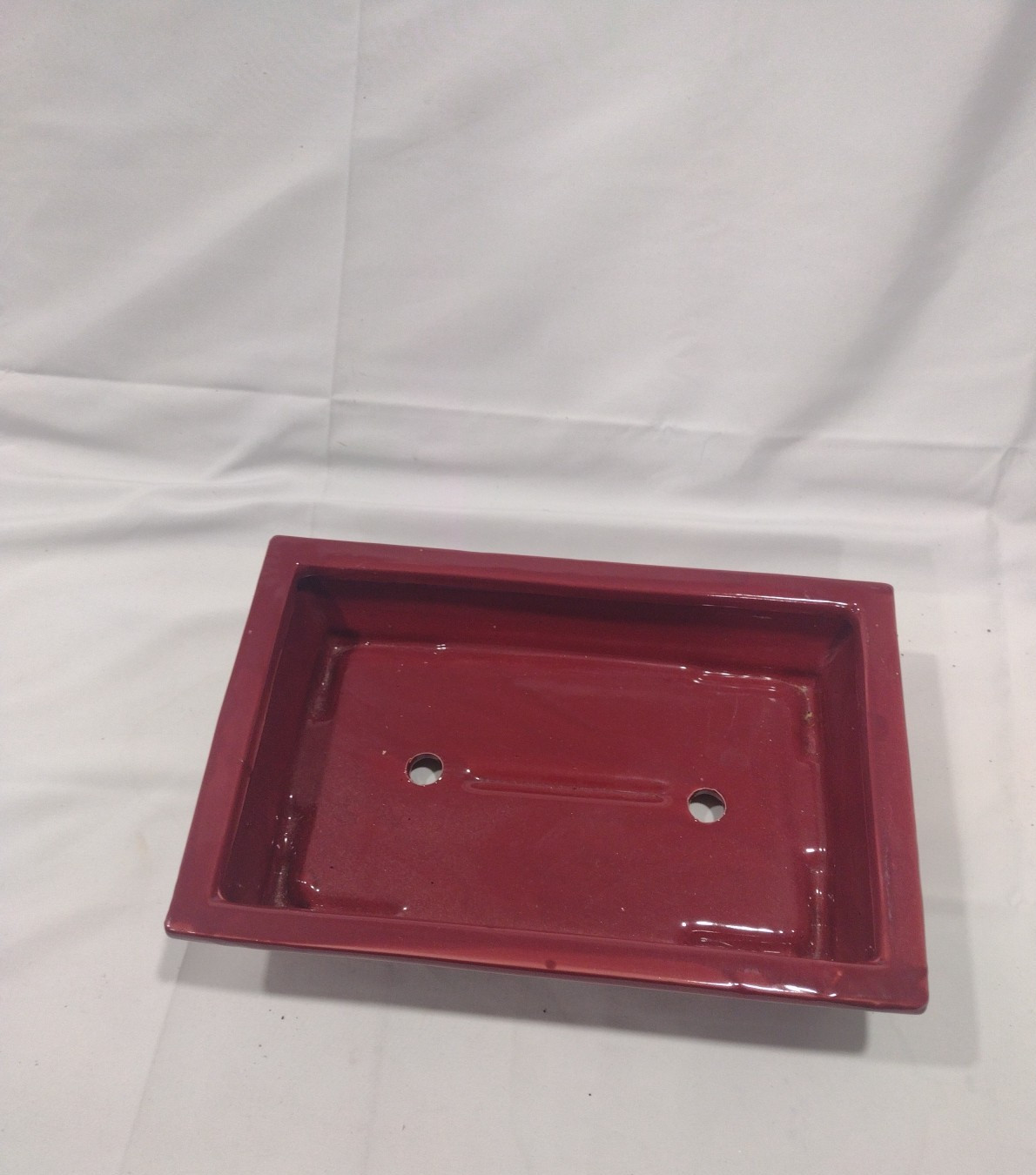 Unknown Japanese Tokoname Bonsai Tree Pot 10x6x3 Great Design Red Clay
